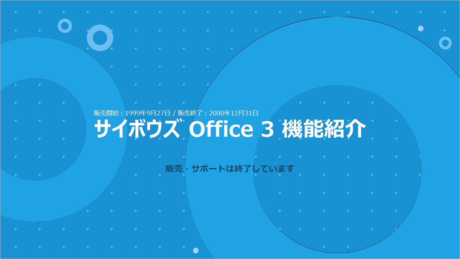 サイボウズ Office3機能紹介