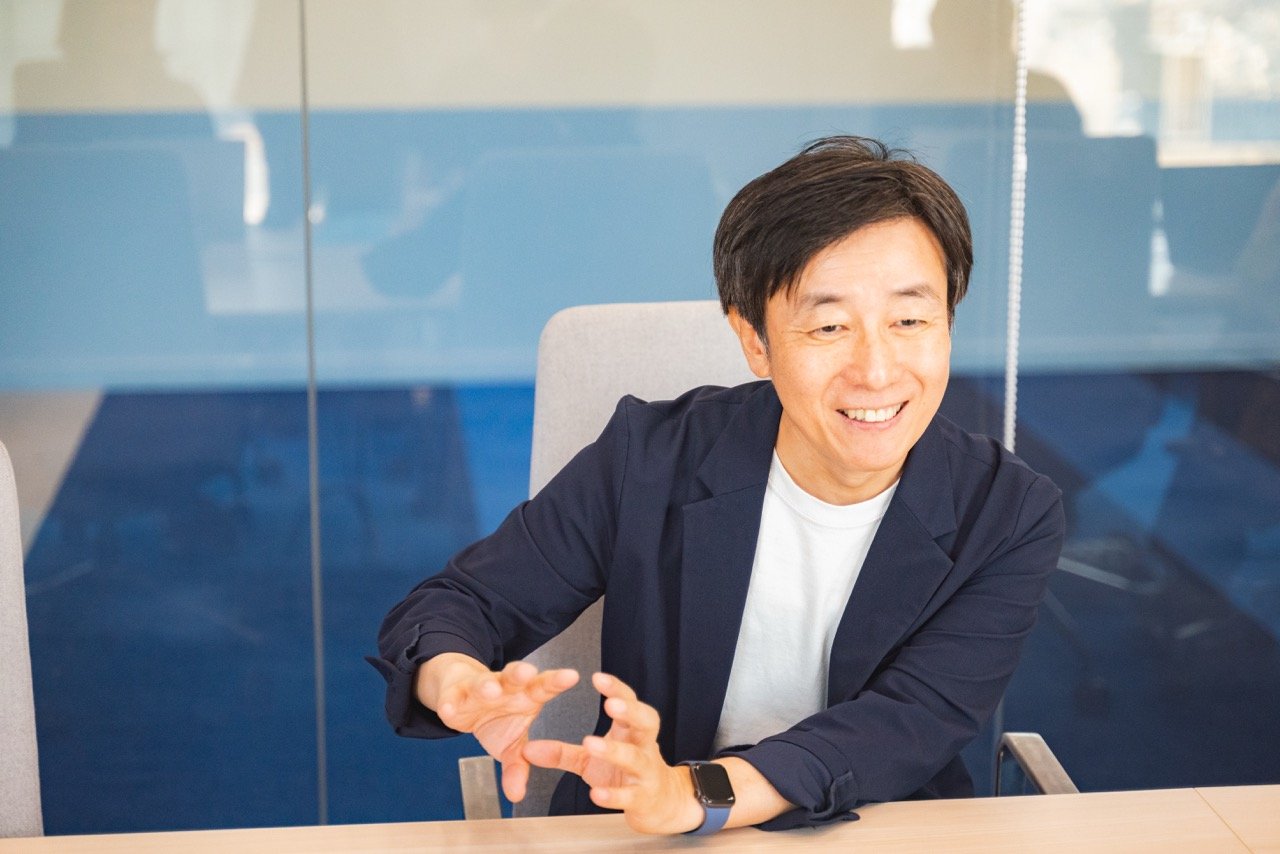 写真:代表の青野