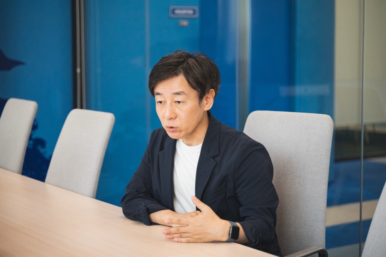 写真:代表の青野