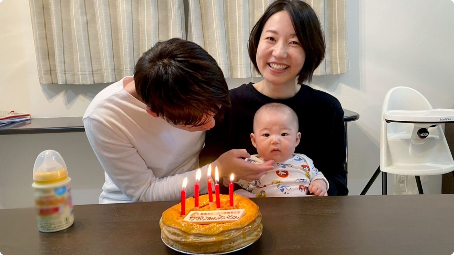 育児休暇を取得したメンバーの写真